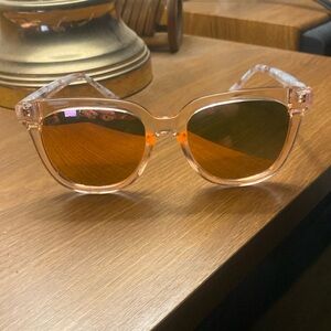 Beautiful pink sunglasses by Blenders